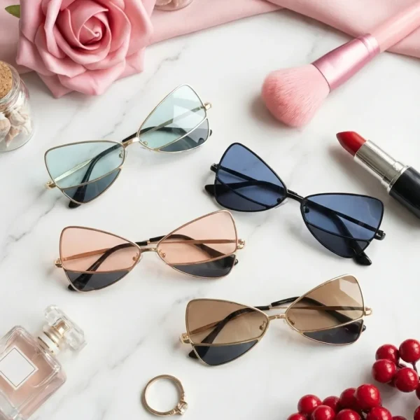 Fashion sunglasses for girls and women from Passionate Bangladesh, cute, colorful and oversized shades perfect for sunny days and photoshoots.