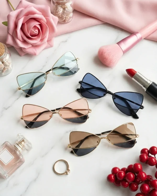 Fashion sunglasses for girls and women from Passionate Bangladesh, cute, colorful and oversized shades perfect for sunny days and photoshoots.