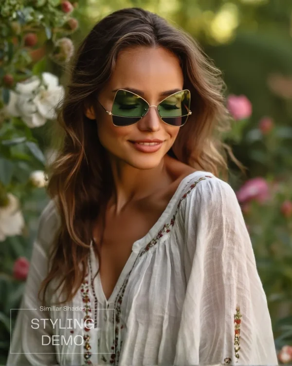 Fashion sunglasses for girls and women from Passionate Bangladesh, cute, colorful and oversized shades perfect for sunny days and photoshoots.