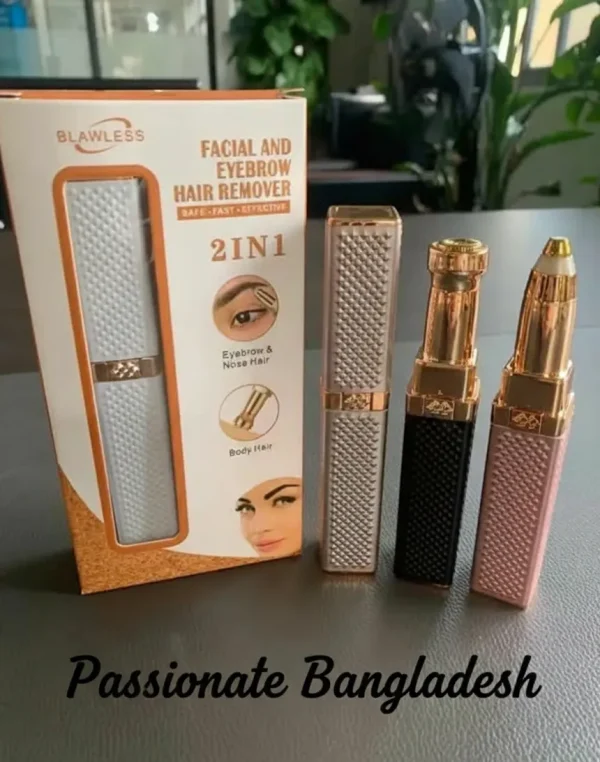 Ditch the tweezers! Discover the 2-in-1 Women's Facial & Eyebrow Trimmer for painless, precision grooming. Compact, portable, and perfect for flawless skin on the go. Shop now for a gentle, salon-quality finish at home.