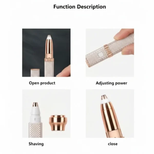 Ditch the tweezers! Discover the 2-in-1 Women's Facial & Eyebrow Trimmer for painless, precision grooming. Compact, portable, and perfect for flawless skin on the go. Shop now for a gentle, salon-quality finish at home.