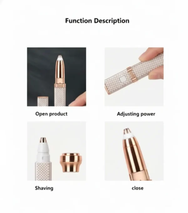 Ditch the tweezers! Discover the 2-in-1 Women's Facial & Eyebrow Trimmer for painless, precision grooming. Compact, portable, and perfect for flawless skin on the go. Shop now for a gentle, salon-quality finish at home.