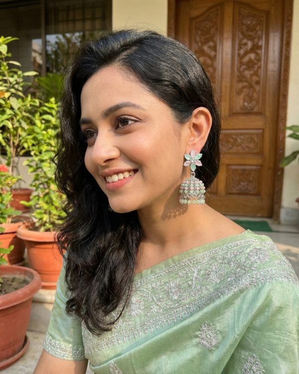 Colorful Indian jhumka earrings from Passionate Bangladesh, featuring silver-tone oxidized jhumkas with red, yellow, green and many more colors for women and girls.