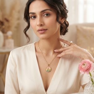 Stylish fashion layer necklace and pendants collection at Passionate Bangladesh showing different gold, silver and stoned necklace and pendants with for western and fusion outfits.