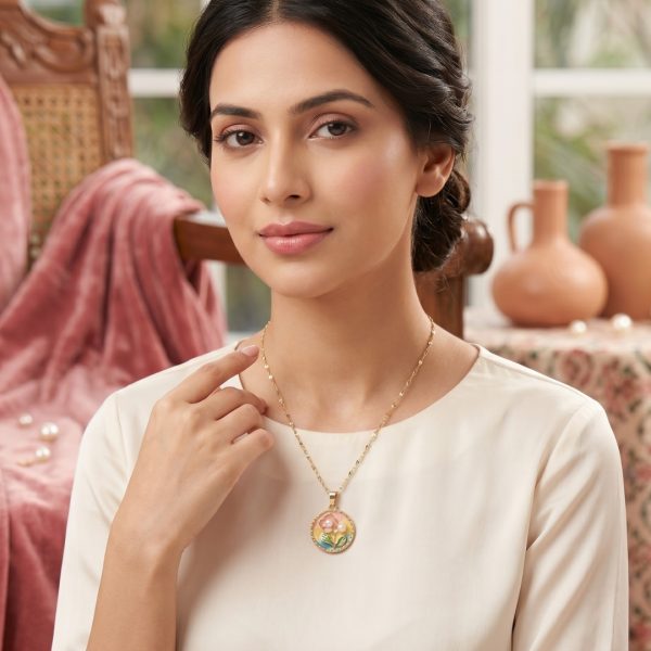 Stylish fashion layer necklace and pendants collection at Passionate Bangladesh showing different gold, silver and stoned necklace and pendants with for western and fusion outfits.
