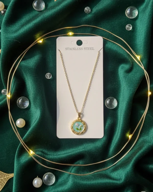 Stylish fashion layer necklace and pendants collection at Passionate Bangladesh showing different gold, silver and stoned necklace and pendants for western and fusion outfits.