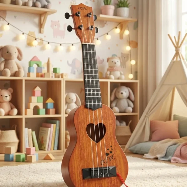 17-inch acoustic toy guitar for children available at Passionate Bangladesh.