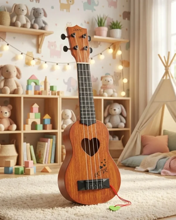17-inch acoustic toy guitar for children available at Passionate Bangladesh.