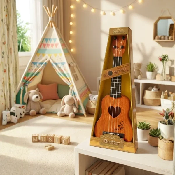 17-inch acoustic toy guitar for children available at Passionate Bangladesh.