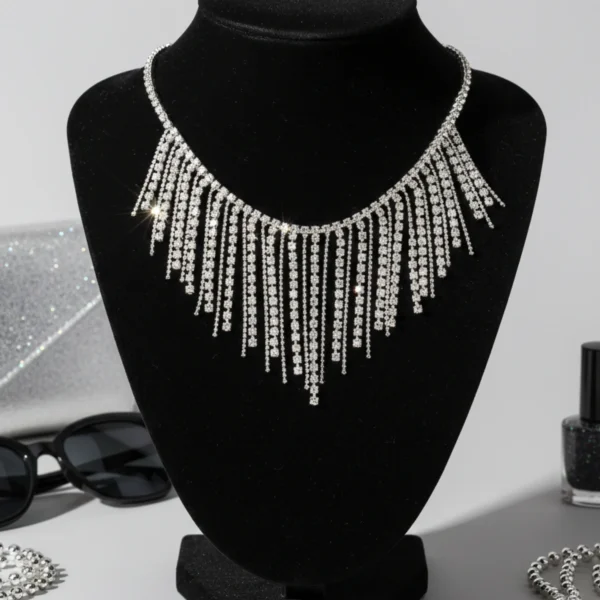 Stylish fashion choker necklace collection at Passionate Bangladesh showing different gold, silver and stoned chokers for western and fusion outfits.