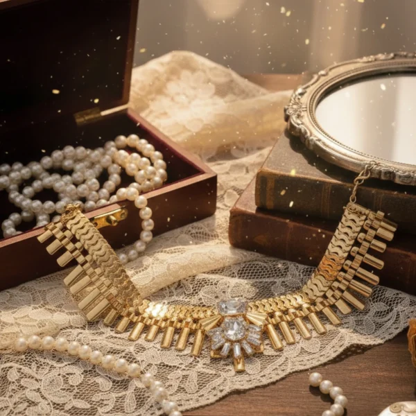 Stylish fashion choker necklace collection at Passionate Bangladesh showing different gold, silver and stoned chokers for western and fusion outfits.