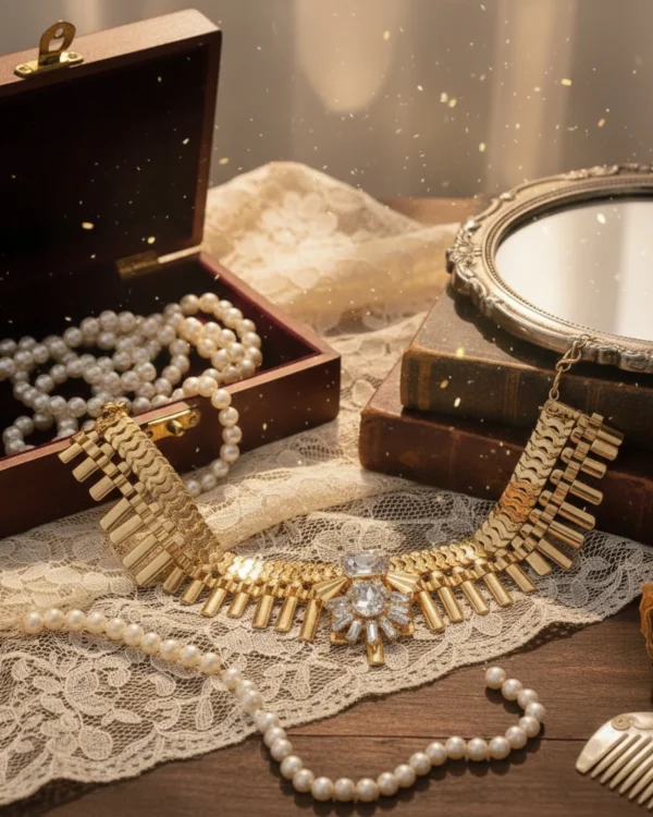 Stylish fashion choker necklace collection at Passionate Bangladesh showing different gold, silver and stoned chokers for western and fusion outfits.