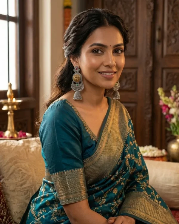 Colorful Indian jhumka earrings from Passionate Bangladesh, featuring silver-tone oxidized jhumkas with red, yellow, green and many more colors for women and girls.