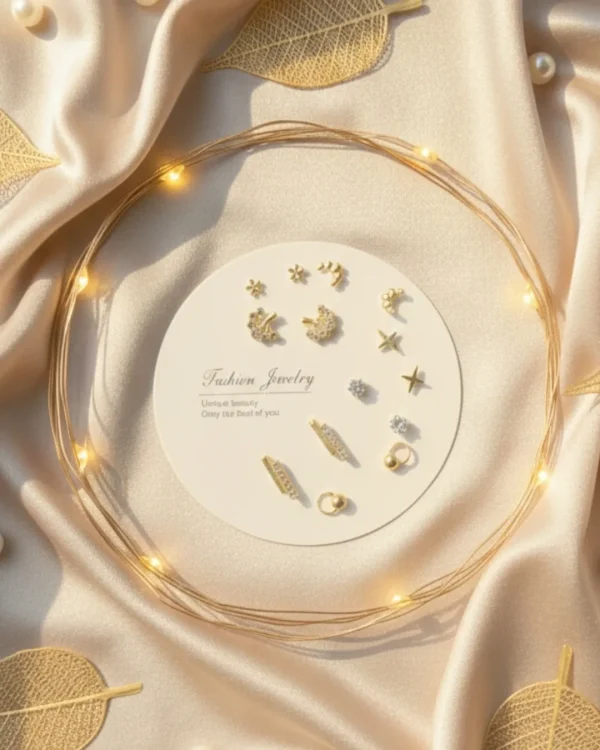 Budget‑friendly stud earring set from Passionate Bangladesh with multiple colorful everyday designs, attractive small studs neatly designed for Passionate girls only.