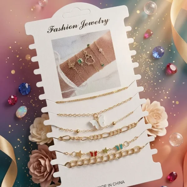Shop aesthetic gold bracelet sets with pearls, charms & crystals. Perfect for daily wear, gifting & layering. Lightweight, trendy & premium quality. Order now from Passionate Bangladesh.