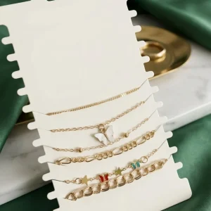 Shop aesthetic gold bracelet sets with pearls, charms & crystals. Perfect for daily wear, gifting & layering. Lightweight, trendy & premium quality. Order now from Passionate Bangladesh.