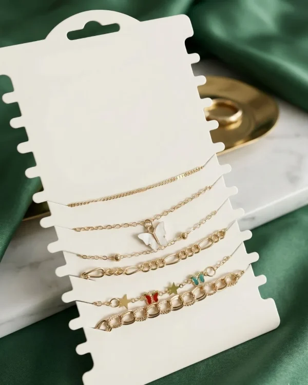 Shop aesthetic gold bracelet sets with pearls, charms & crystals. Perfect for daily wear, gifting & layering. Lightweight, trendy & premium quality. Order now from Passionate Bangladesh.