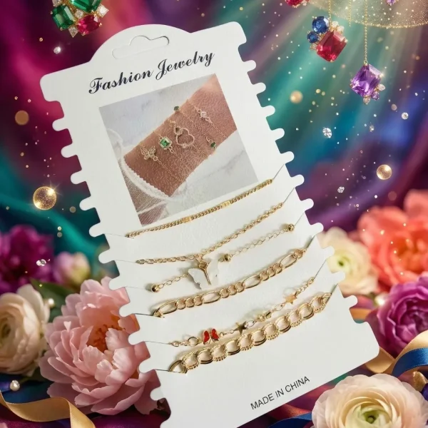 Shop aesthetic gold bracelet sets with pearls, charms & crystals. Perfect for daily wear, gifting & layering. Lightweight, trendy & premium quality. Order now from Passionate Bangladesh.