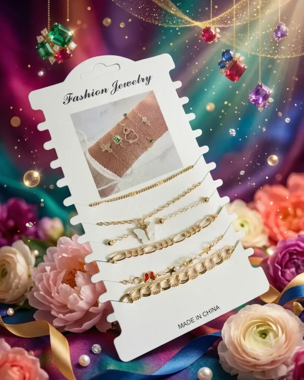 Shop aesthetic gold bracelet sets with pearls, charms & crystals. Perfect for daily wear, gifting & layering. Lightweight, trendy & premium quality. Order now from Passionate Bangladesh.