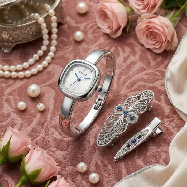 Shop silver square dial slim wrist watch for women. Elegant, lightweight, and stylish design perfect for daily wear, office, and parties. Limited Stocks !! https://passionatebangladesh.com/product-category/accessories/