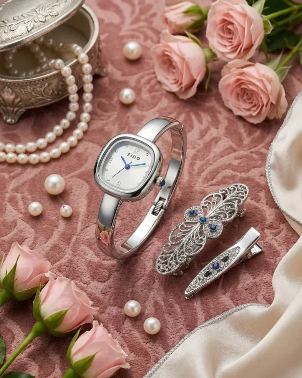 Shop silver square dial slim wrist watch for women. Elegant, lightweight, and stylish design perfect for daily wear, office, and parties. Limited Stocks !! https://passionatebangladesh.com/product-category/accessories/