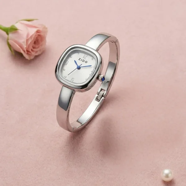 Shop silver square dial slim wrist watch for women. Elegant, lightweight, and stylish design perfect for daily wear, office, and parties. Limited Stocks !! https://passionatebangladesh.com/product-category/accessories/