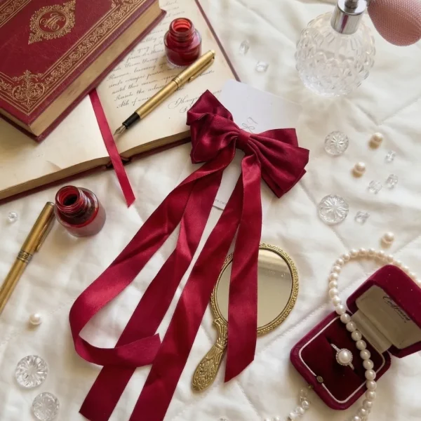 Cute hair accessories collection with multicolor bow clips, hair ribbons, hairbands and teddy bear or bunny hairbands for girls and kids from Passionate Bangladesh.