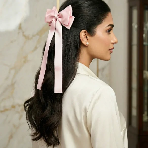 Cute hair accessories collection with multicolor bow clips, hair ribbons, hairbands and teddy bear or bunny hairbands for girls and kids from Passionate Bangladesh.