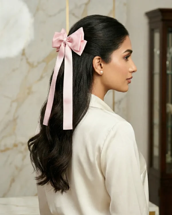 Cute hair accessories collection with multicolor bow clips, hair ribbons, hairbands and teddy bear or bunny hairbands for girls and kids from Passionate Bangladesh.