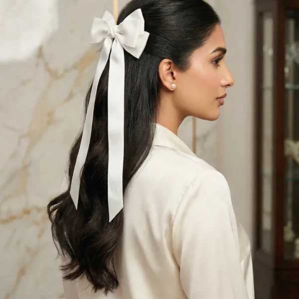 Cute hair accessories collection with multicolor bow clips, hair ribbons, hairbands and teddy bear or bunny hairbands for girls and kids from Passionate Bangladesh.