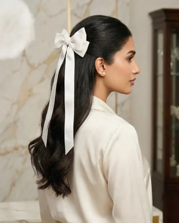 Cute hair accessories collection with multicolor bow clips, hair ribbons, hairbands and teddy bear or bunny hairbands for girls and kids from Passionate Bangladesh.