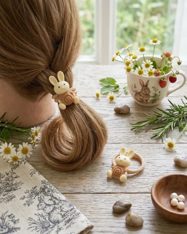 Cute hair accessories collection with multicolor bow clips, hair ribbons, hairbands and teddy bear or bunny hairbands for girls and kids from Passionate Bangladesh.