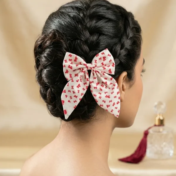 Cute hair accessories collection with multicolor bow clips, hair ribbons, hairbands and teddy bear or bunny hairbands for girls and kids from Passionate Bangladesh.