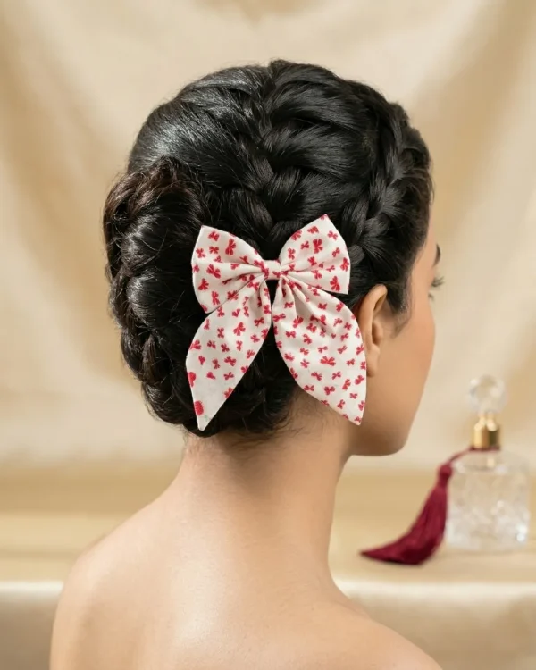 Cute hair accessories collection with multicolor bow clips, hair ribbons, hairbands and teddy bear or bunny hairbands for girls and kids from Passionate Bangladesh.