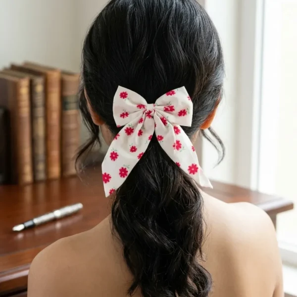 Cute hair accessories collection with multicolor bow clips, hair ribbons, hairbands and teddy bear or bunny hairbands for girls and kids from Passionate Bangladesh.