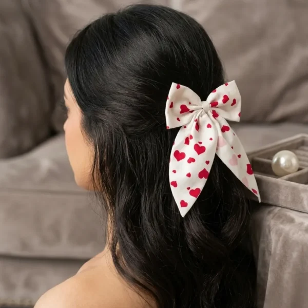 Cute hair accessories collection with multicolor bow clips, hair ribbons, hairbands and teddy bear or bunny hairbands for girls and kids from Passionate Bangladesh.
