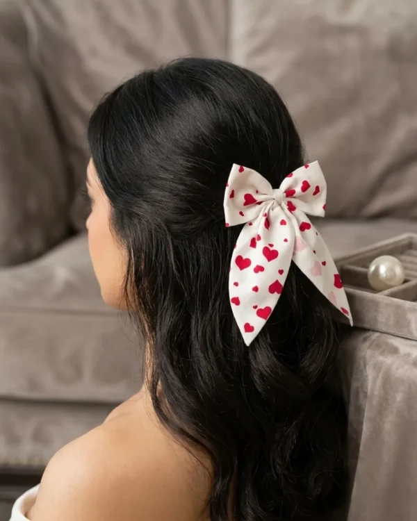 Cute hair accessories collection with multicolor bow clips, hair ribbons, hairbands and teddy bear or bunny hairbands for girls and kids from Passionate Bangladesh.