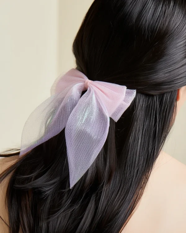 Cute hair accessories collection with multicolor bow clips, hair ribbons, hairbands and teddy bear or bunny hairbands for girls and kids from Passionate Bangladesh.