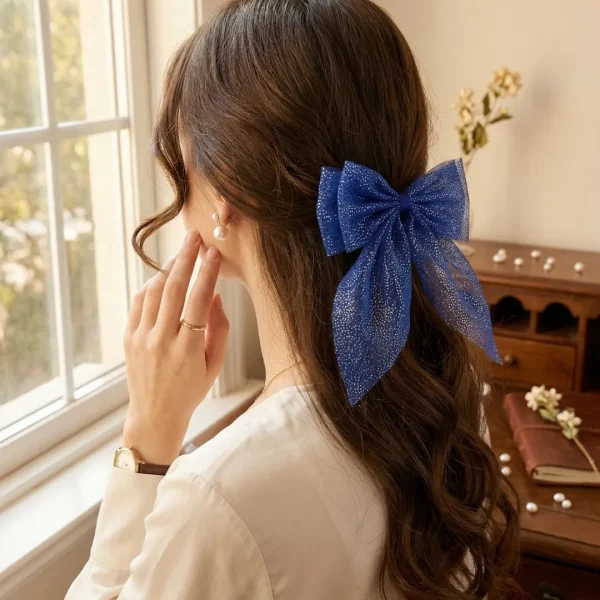 Cute hair accessories collection with multicolor bow clips, hair ribbons, hairbands and teddy bear or bunny hairbands for girls and kids from Passionate Bangladesh.