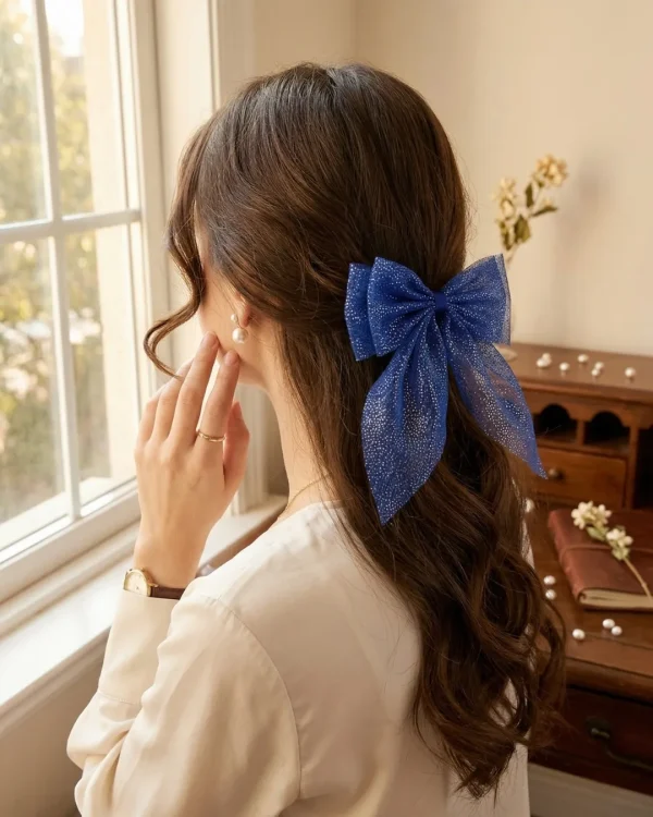 Cute hair accessories collection with multicolor bow clips, hair ribbons, hairbands and teddy bear or bunny hairbands for girls and kids from Passionate Bangladesh.