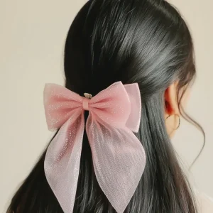 Cute hair accessories collection with multicolor bow clips, hair ribbons, hairbands and teddy bear or bunny hairbands for girls and kids from Passionate Bangladesh.