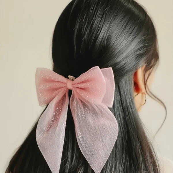 Cute hair accessories collection with multicolor bow clips, hair ribbons, hairbands and teddy bear or bunny hairbands for girls and kids from Passionate Bangladesh.