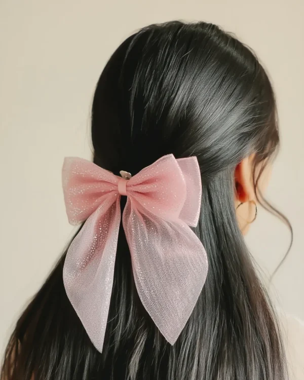 Cute hair accessories collection with multicolor bow clips, hair ribbons, hairbands and teddy bear or bunny hairbands for girls and kids from Passionate Bangladesh.