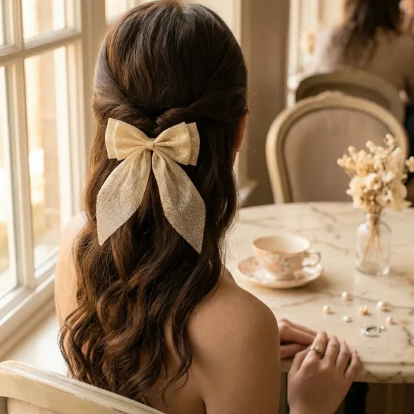 Cute hair accessories collection with multicolor bow clips, hair ribbons, hairbands and teddy bear or bunny hairbands for girls and kids from Passionate Bangladesh.