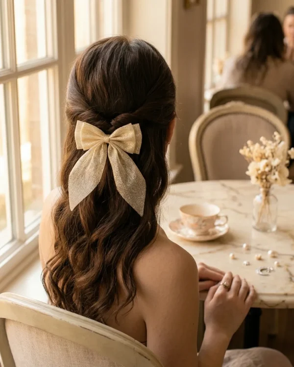 Cute hair accessories collection with multicolor bow clips, hair ribbons, hairbands and teddy bear or bunny hairbands for girls and kids from Passionate Bangladesh.