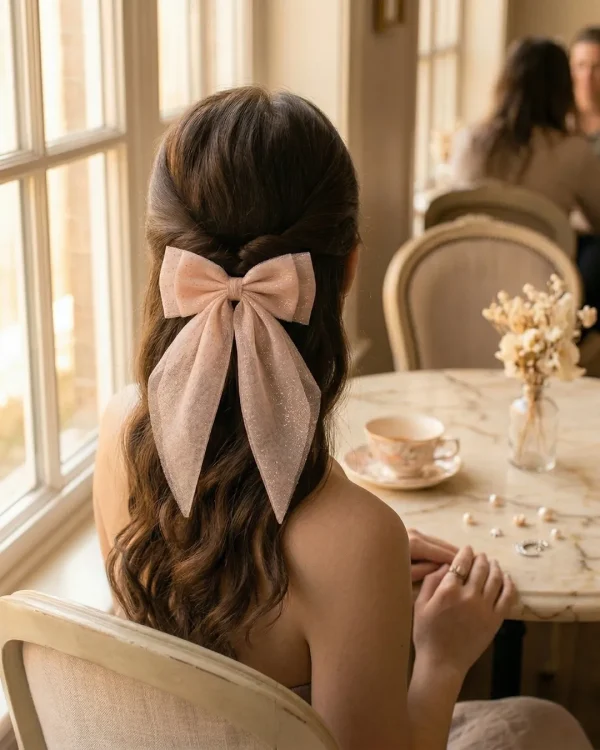 Cute hair accessories collection with multicolor bow clips, hair ribbons, hairbands and teddy bear or bunny hairbands for girls and kids from Passionate Bangladesh.