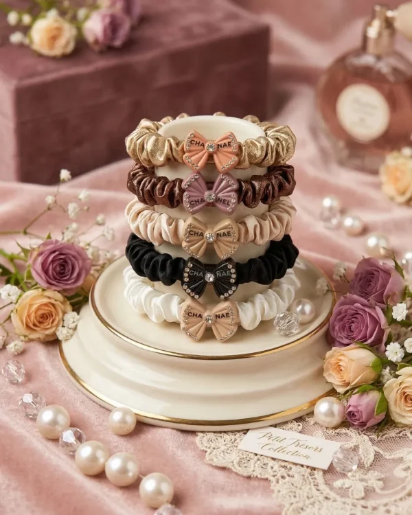 Cute hair accessories collection with multicolor bow clips, hair ribbons, hairbands and teddy bear or bunny hairbands for girls and kids from Passionate Bangladesh.