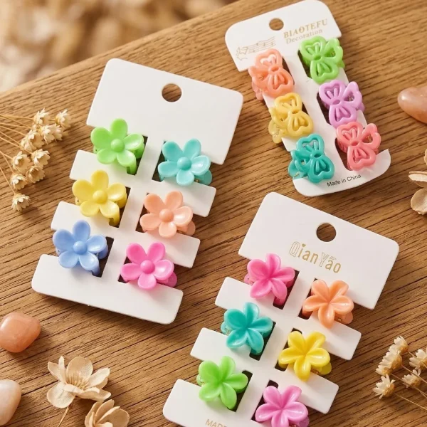 Cute hair accessories collection with multicolor bow clips, hair ribbons, hairbands and teddy bear or bunny hairbands for girls and kids from Passionate Bangladesh.