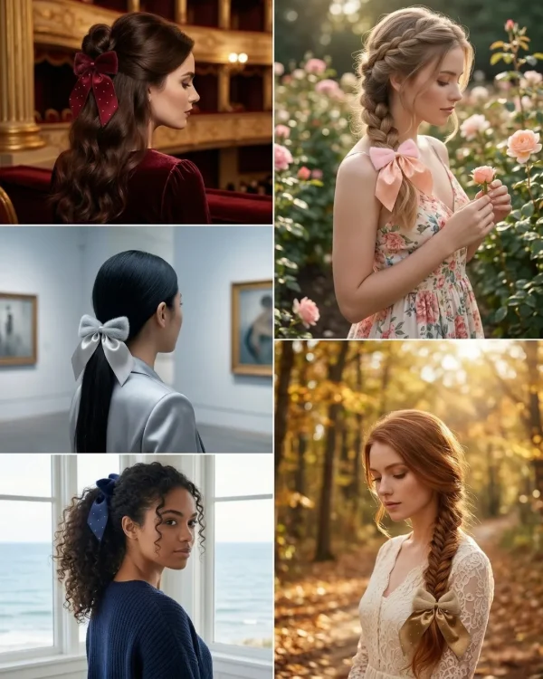 Cute hair accessories collection with multicolor bow clips, hair ribbons, hairbands and teddy bear or bunny hairbands for girls and kids from Passionate Bangladesh.