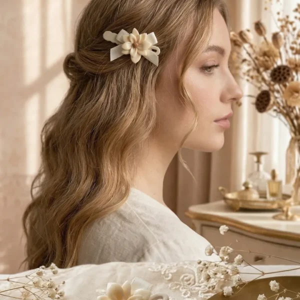 Cute hair accessories collection with multicolor bow clips, hair ribbons, hairbands and teddy bear or bunny hairbands for girls and kids from Passionate Bangladesh.